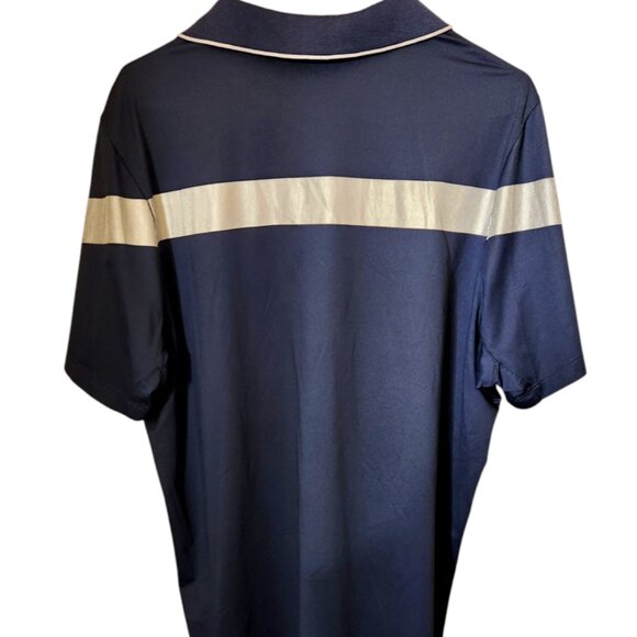 Nike Golf Illinois Fighting Illini Dri Fit Polo Shirt Mens Size XL Blue Gray - Picture 2 of 5